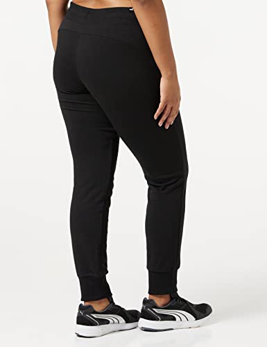 PUMA ESS Sweat Pants TR cl Pants, Mujer, Cotton Black-Cat, S