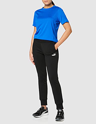 PUMA ESS Sweat Pants TR cl Pants, Mujer, Cotton Black-Cat, S