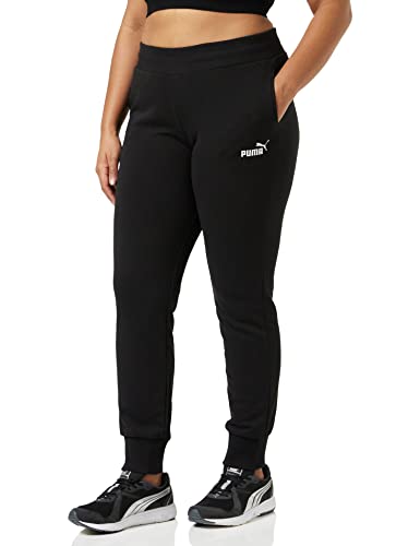 PUMA ESS Sweat Pants TR cl Pants, Mujer, Cotton Black-Cat, S