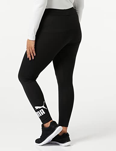 Puma Essentials Logo W Legging Deportivo de Talle Alto, Mujer, Negro, M