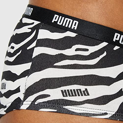 PUMA Estampado Hipster Bragas, Negro, M para Mujer