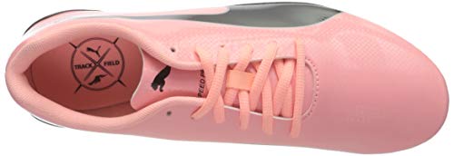 PUMA evoSPEED Prep Sprint 2, Zapatillas de Atletismo Unisex-Adulto, Rosa (Elektro Peach/Black/Silver), 37 EU