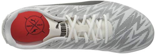 PUMA Evospeed Star 7 Junior, Zapatillas de Atletismo Unisex Adulto, Blanco White Black Silver, 37 EU