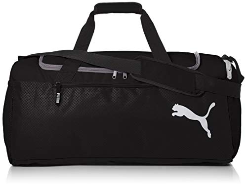 Puma Fundamentals Sports Bag M, Bolso Unisex Adulto, Gris Black, OSFA