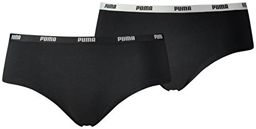 Puma ? Iconic Hipster 2p, Braguitas para Mujer, Mujer, Iconic Hipster 2P, Negro, XL