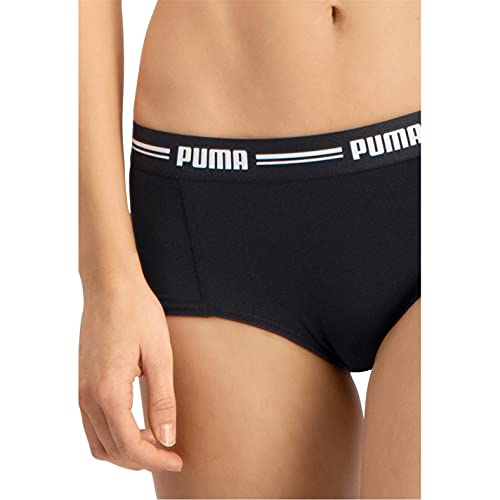 PUMA Iconic Women's Mini Short (2 Pack) Ropa Interior, Negro, M (Pack de 2) para Mujer