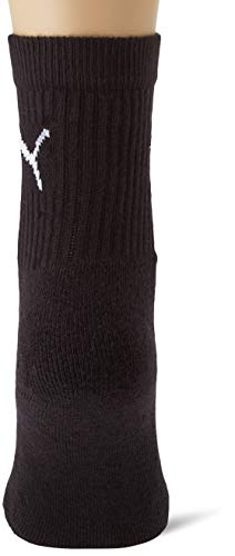 PUMA Junior Crew Sock Calcetines, Negro, 35-38 (Pack de 3) Unisex niño