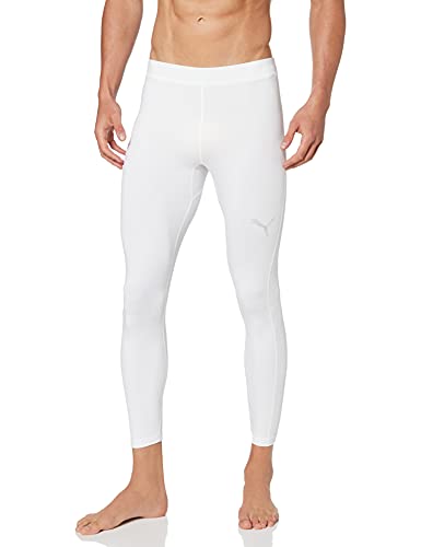 PUMA Liga Baselayer Long Tight Pants, Hombre, White, L