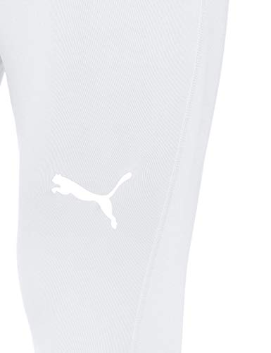 PUMA Liga Baselayer Long Tight Pants, Hombre, White, L