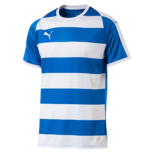 PUMA Liga Hooped Maillot, Hombre, Electric Blue Lemonade/White, XL