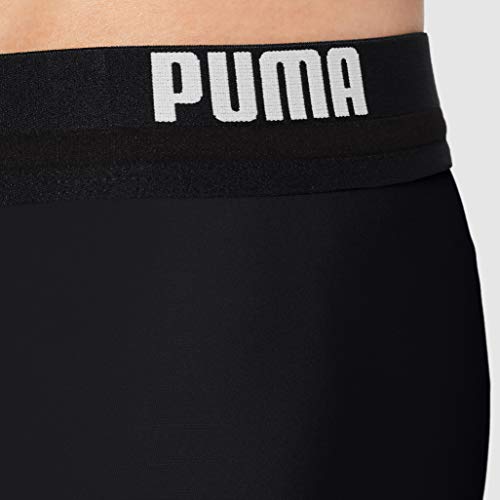 PUMA Logo Men's Swimming Trunks Bañador, Negro, L para Hombre