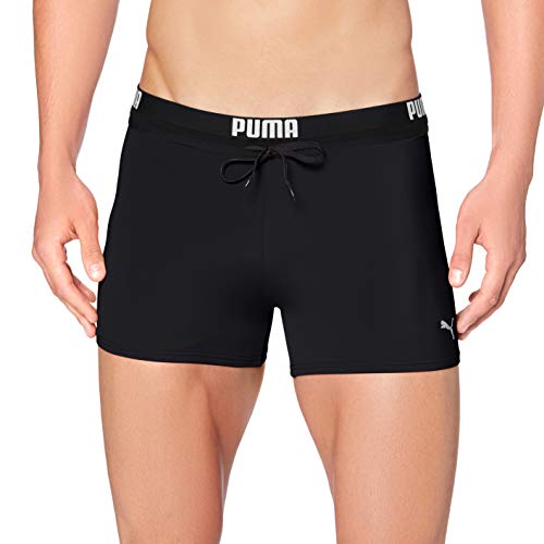 PUMA Logo Men's Swimming Trunks Bañador, Negro, L para Hombre