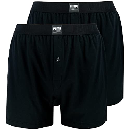 PUMA Loose Jersey Boxer Briefs, Negro, L para Hombre