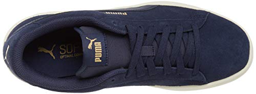 PUMA Smash v2, Zapatillas Unisex Adulto, Azul (Peacoat-Gold-Whisper White), 36 EU