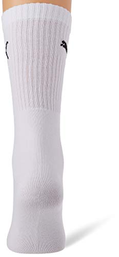 PUMA Sport Crew Lightweight Socks (3 Pack) Calcetines, blanco, 43-46 Unisex Adulto