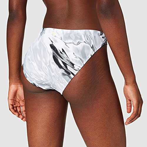 PUMA Swim Women's All-Over-Print Classic Brief Parte Inferior de Bikini, Gris, S para Mujer