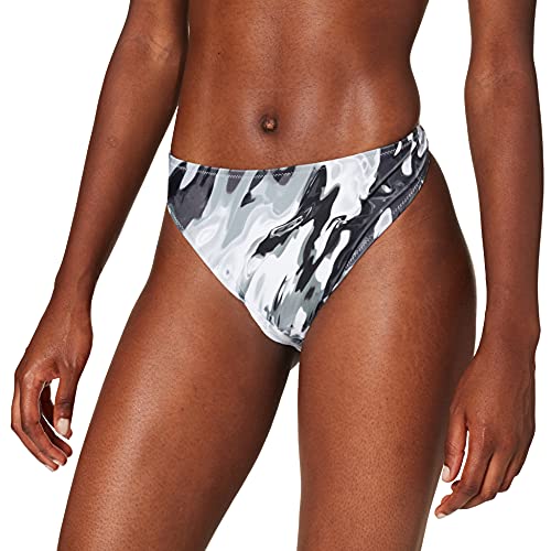 PUMA Swim Women's All-Over-Print Classic Brief Parte Inferior de Bikini, Gris, S para Mujer