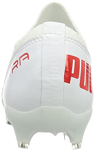 PUMA Ultra 3.2 FG/AG Jr, Zapatillas de ftbol, Blanco Rojo Blast Blanco, 36 EU