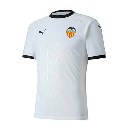 PUMA Valencia CF Temporada 2020/21-Home Shirt Promo White Bla Camiseta Primera Equipación, Unisex, Negro, M