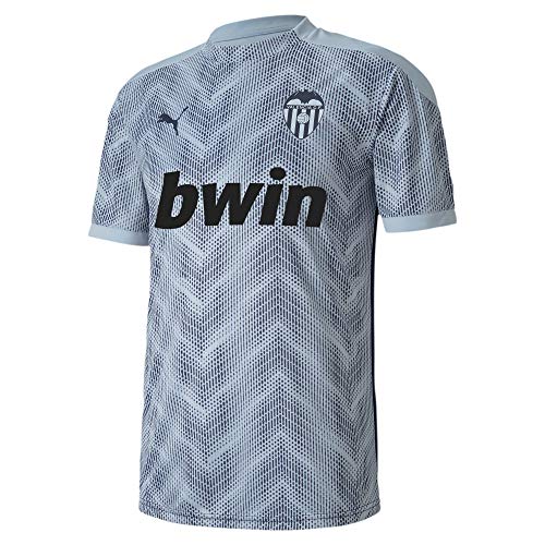 PUMA Valencia CF Temporada 2020/21-Stadium Jersey Peacoat-Heather Camiseta, Unisex, Gris, L
