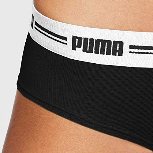 PUMA Women Brazilian 2P Bragas, Negro, M (Pack de 2) para Mujer