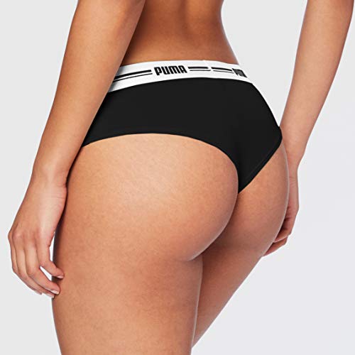 PUMA Women Brazilian 2P Bragas, Negro, M (Pack de 2) para Mujer