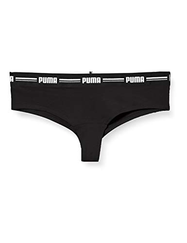 PUMA Women Brazilian 2P Bragas, Negro, M (Pack de 2) para Mujer