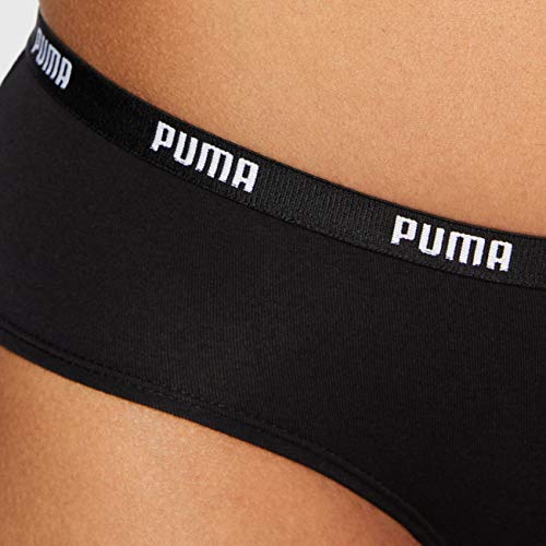 PUMA Women's Hipster (5 Unidades) Bragas, Blanco/Negro, L (Pack de 5) para Mujer