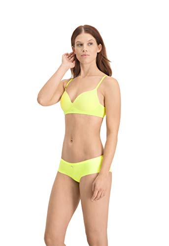 PUMA Women's Seamless Hipster (2 Pack) Ropa Interior, Amarillo, M para Mujer