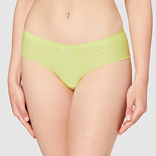 PUMA Women's Seamless Hipster (2 Pack) Ropa Interior, Amarillo, M para Mujer