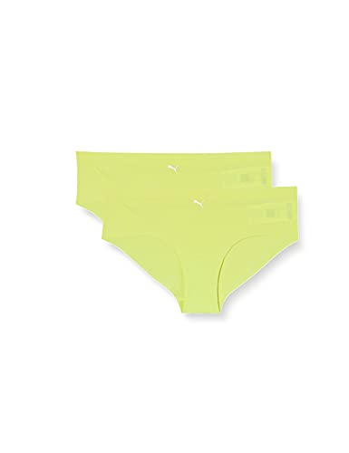 PUMA Women's Seamless Hipster (2 Pack) Ropa Interior, Amarillo, M para Mujer