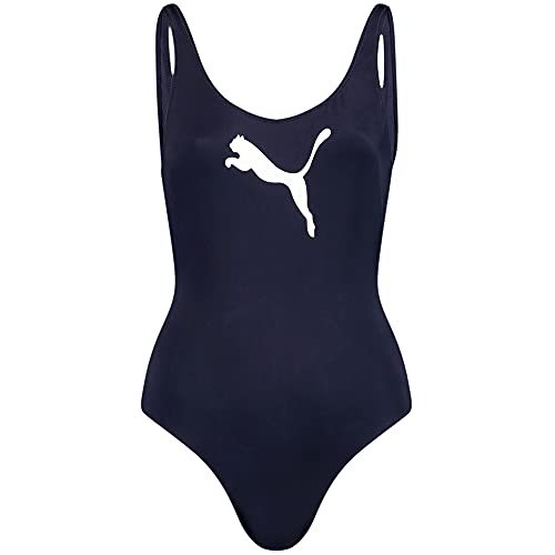 PUMA Women's Swimsuit Bañador de una Pieza, Marina, M para Mujer