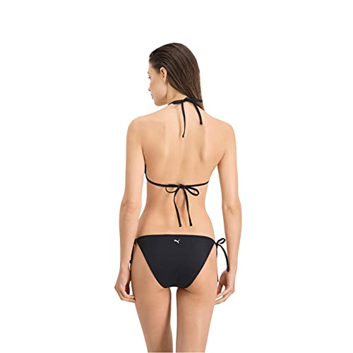 PUMA Women's Triangle Bikini Top, Negro, S para Mujer