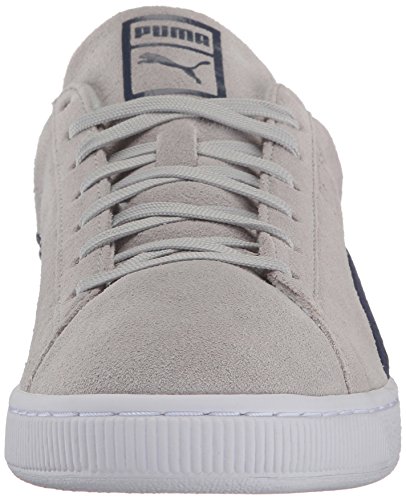 PUMA Zapatillas clásicas de ante para hombre, color azul Lapislázuli Puma negro, 9 M US, gris (Gray Violet-peacoat), 35.5 EU