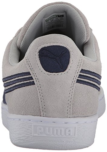 PUMA Zapatillas clásicas de ante para hombre, color azul Lapislázuli Puma negro, 9 M US, gris (Gray Violet-peacoat), 35.5 EU