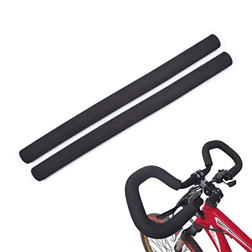 PuñOs Bicicleta MontañA 2 pares de bicicleta ciclismo de bicicleta manija a prueba de esponjas cubierta esponja suave espuma mate manillar magos para 22,2 mm accesorios de bicicleta PuñOs Para Bicicle