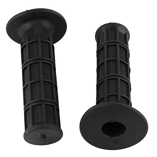 Puños de Bicicleta, Scooter BMX 1 par de manillares de Goma universales de 22 mm y 7/8 "para Motocicleta, puños para Bicicleta de montaña(Negro)