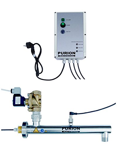 PURION 1000 H Sistema UVC Desinfección Legionella con acondicionador de Agua UV con Sensor de monitoreo y válvula solenoide