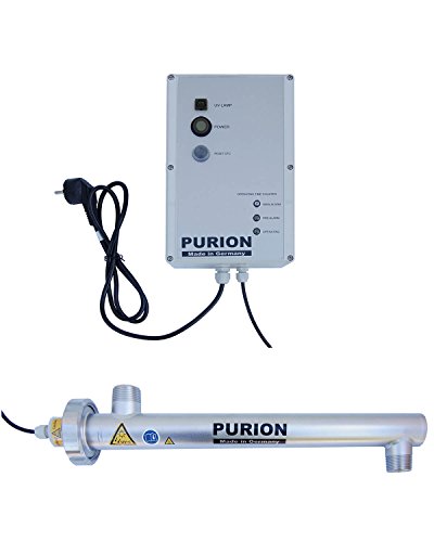 PURION Tratamiento de Agua 1000 con Sistema UV para una casa unifamiliar de 1.000 l/h con monitorización de por Vida