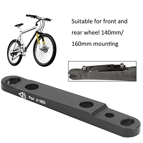 Pwshymi Horquilla Delantera de Bicicleta Convertidor de Soporte de Freno de Disco Adaptador de Montaje de Soporte de Freno de Disco de Bicicleta Ultraligero para 140/160 / mm