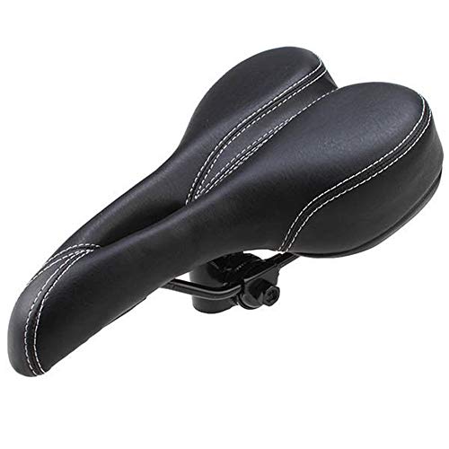 QHGao Asiento De Bicicleta Más Cómodo, Sillín De Bicicleta Impermeable con Zona De Alivio Central Y Ergonomía, Bicicleta Estática Híbrida Y Fija