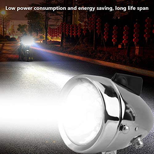 Qii lu 12V 6W generador de fricción dínamo luz Trasera Kit de Luces traseras, Kit de Faros de Bicicleta motorizada para Bicicleta motorizada