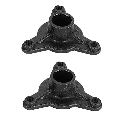 Qiilu Buje del eje del coche, buje del eje de la rueda trasera de 78 mm 23T Spline 3 Stud apto para 110cc ATV507 ATV516F ATV517F ATV Go Kart