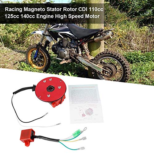 Qiilu Kit de Rotor Interno de Rendimiento Magneto, Rotor de Bobina Magneto CDI 110cc 125cc 140cc Motor de Alta Velocidad con Embrague