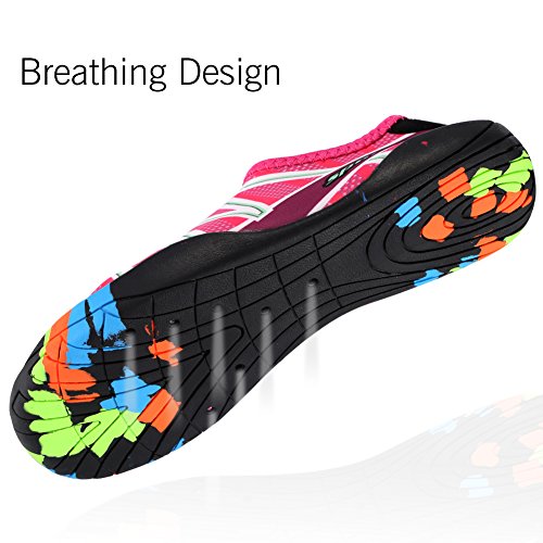 Qimaoo Zapatos de Agua para Buceo Snorkel Surf Piscina Playa Vela Mar Acuáticos Cycling Deportes Yoga Aqua Calzado para Hombre Mujer