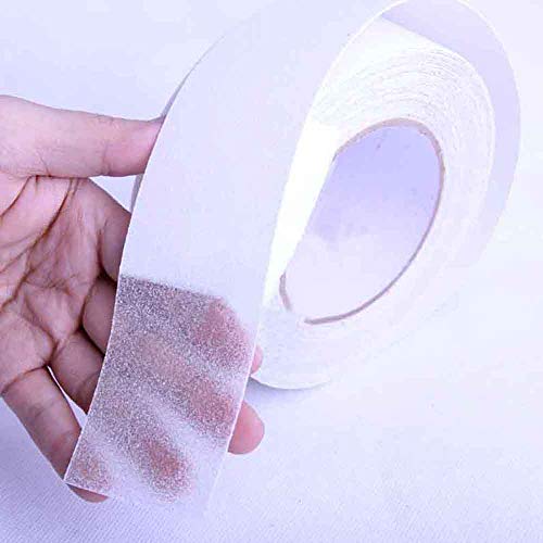 QitinDasen Premium 10M X 5CM Transparente Antideslizante Cinta, Antideslizante Seguridad Cinta, Antideslizante Autoadhesiva Cinta, para Interiores y Exteriores