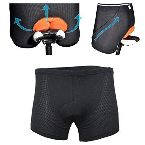 Qivange Pantalones Cortos de Ciclismo para Mujer con Almohadilla Pantalones Bicicleta Acolchada con Gel 3D Cortos Hombre MTB Bicicleta Pantalones Cortos Transpirables Unisexo