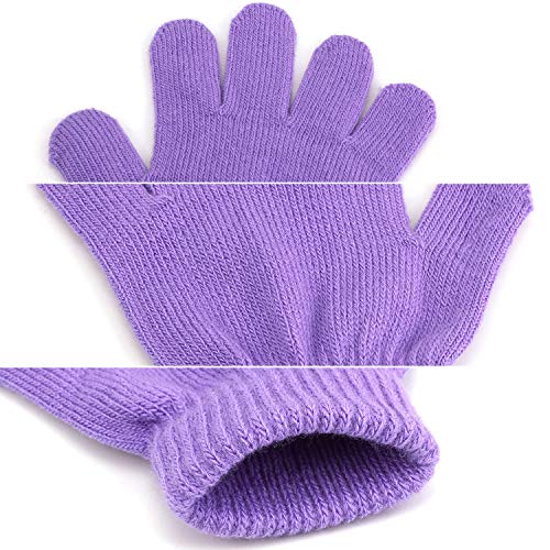 QKURT 6 Pares Guantes de Invierno para Niños,Invierno Guantes Guantes Calientes Guantes de Dedos completos para Niños Niñas