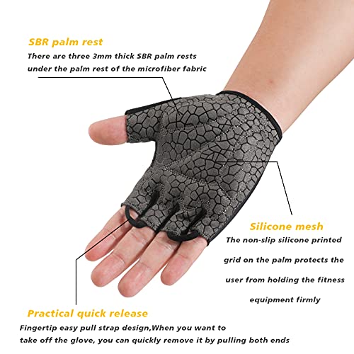 QKURT Guantes de Bicicleta de Verano, Guantes de Bicicleta de Gel Antideslizante Guantes de Bicicleta Acolchados y Gruesos Antideslizantes para Hombres y Mujeres