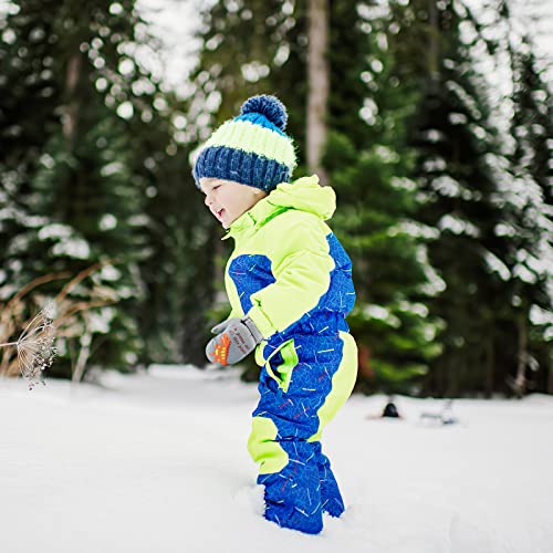 QKURT Niño Guantes de Esquí, Guantes de EsquíInvierno Manoplas para Clima frío para niñas y niños para niños de 2 a 5 años Trineo Snowboard Patinaje Ciclismo Correr y Actividades al Aire Libre